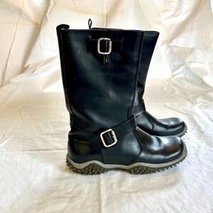 Miu Miu Mens vintage Black leather boots, size 7 (European)